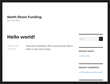 Tablet Screenshot of nshorefunding.com